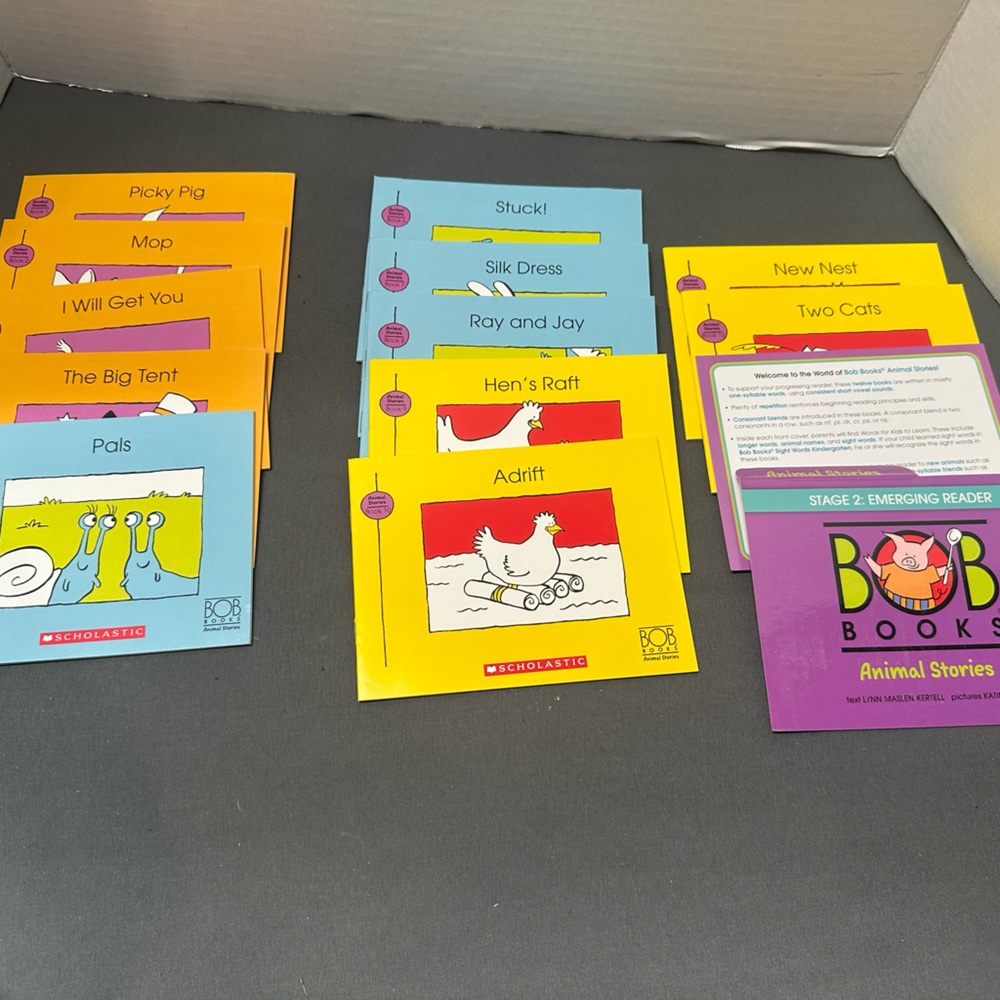 BOB Books Deluxe Reader Collection Box Set.  Brand New dented box